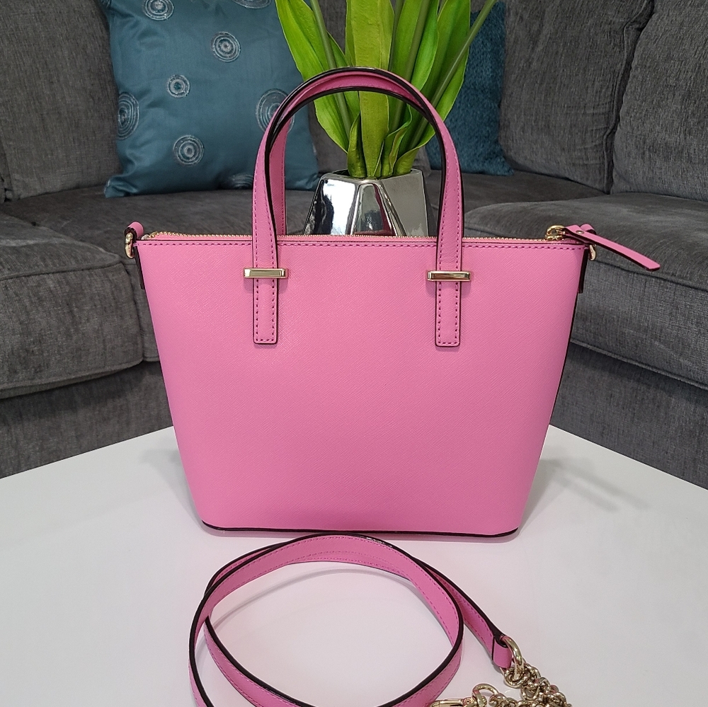 NWOT - Kate Spade Satchel w/Crossbody Strap Pink 💕 - Picture 3 of 15
